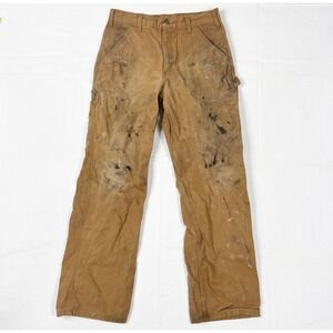 Carhartt Carpenter Pants‎ Well Worn Mens Utility Work Pant Size 32x32 Loose Fit